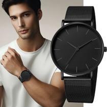 Relógio de Pulso Masculino com Pulseira de Couro Premium