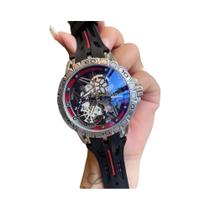 Relógio De Pulso Masculino De Luxo À Prova D'Água Com Mostrador Grande De 49mm, Pulseira De Borracha