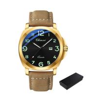 Relógio De Pulso Masculino De Luxo À Prova D'Água Com Pulseira De Couro Luminosa CHENXI 2025