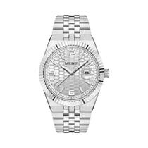 Relógio De Pulso Masculino De Luxo À Prova d'Água Em Aço Inoxidável Com Quartzo, Luminoso, Para