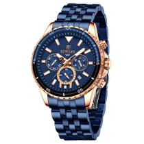 Relógio de Pulso Masculino de Quartzo em Aço Inoxidavel Luminoso Impermeável 3atm Relógio de Pulso Masculino de Quartzo em Aço Inoxidavel Luminoso Impermeável 3atm