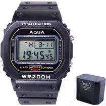 Relógio de Pulso Masculino Digital Aqua GP-519 WR200M G Sport a Prova Dágua