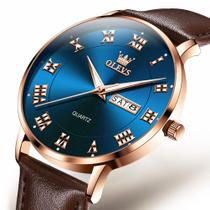 Relógio De Pulso Masculino Dourado Luxo Casual Analógico