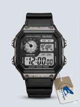 Relógio de Pulso Masculino e Feminino Quadrado Digital Alarme Cronometro A Prova D Água Relógio de Pulso Masculino e Feminino Quadrado Digital Alarme Cronometro A Prova D Água