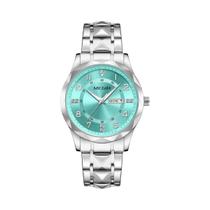 Relógio De Pulso Masculino Elegante Com Mostrador De Data E Dia, Pulseira De Aço Inoxidável E Caixa Relógio De Pulso Masculino Elegante Com Mostrador De Data E Dia, Pulseira De Aço Inoxidável E Caixa