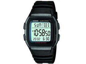 Relógio de Pulso Masculino Esportivo Digital - Cronômetro Casio Mundial W-96H-1BVDF