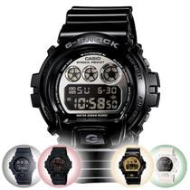 Relógio de Pulso Masculino Marca Casio G-Shock Digital Esportivo Robusto Prova Dágua 200m Preto Branco DW-6900