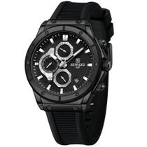 Relógio De Pulso Masculino Quartzo Luminoso Pulseira de Silicone Impermeavel