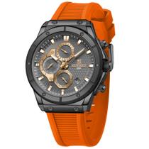 Relógio De Pulso Masculino Quartzo Luminoso Pulseira de Silicone Impermeavel - REWARD