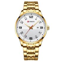 Relógio de Pulso Masculino Quartzo Ponteiros Luminosos Casual Impermeavel