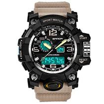 Relógio de Pulso Masculino Sanda Relógio Á Prova D'água Resistente a Choque Relogio Masculino SPORT Militar