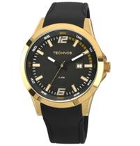 Relógio de Pulso Masculino Technos Dourado Performance Race Pulseira de Silicone - 2115KPU/8P