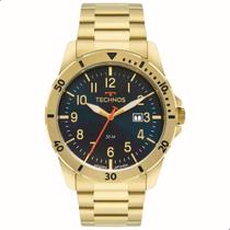 Relógio de Pulso Masculino Technos Militar Dourado 2115NBR/1A + Pulseira Dourada Relógio de Pulso Masculino Technos Militar Dourado 2115NBR/1A + Pulseira Dourada