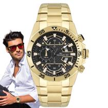 Relógio de Pulso Masculino Technos Performance TS Carbon Cronógrafo Analógico Aço Inóx Prova Dágua Casual Dourado OS10FJ/1P Relógio de Pulso Masculino Technos Performance TS Carbon Cronógrafo Analógico Aço Inóx Prova Dágua Casual Dourado OS10FJ/1P