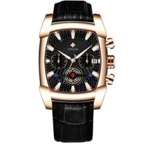 Relógio de Pulso Masculino Toneau Design Esportivo de Quartzo Relógio de Pulso Masculino Toneau Design Esportivo de Quartzo