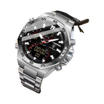 Relógio De Pulso Militar Masculino À Prova d'Água Com LED, Quartzo, Aço Inoxidável POEDAGAR