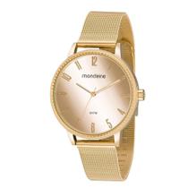 Relógio de pulso Mondaine Espelhado Malha de Aço Dourado - Feminino - 32283LPMVDE1