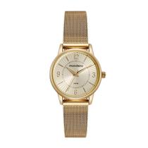 Relógio de pulso Mondaine Malha de aço Dourado - Feminino - 32494LPMVDE1