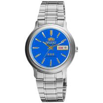 Relógio de Pulso Orient Automático Masculino 469WA1AF Prata/Azul