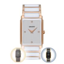 Relógio de Pulso Orient Feminino Analógico Aço Inox Cerâmica Branca Preta LTSK0003 S1RB Rose Gold LTSK0001 P1KP Dourado