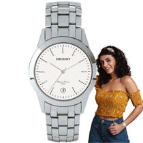 Relógio de Pulso Orient Feminino Analógico Casual Prata MBSS1004A B1SX