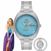 Relógio de Pulso Orient Feminino Automático Mecâmico Prova D Água 50 Metros Calendário Duplo Analógico Prata F49SS028L Relógio de Pulso Orient Feminino Automático Mecâmico Prova D Água 50 Metros Calendário Duplo Analógico Prata F49SS028L
