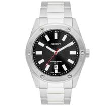 Relógio de Pulso Orient Masculino Analógico Aço Inox s Robusto Calendário Casual Prata MBSS1464 P1SX