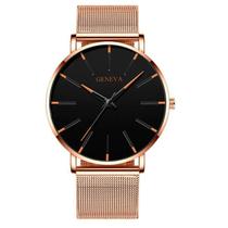 Relógio De Pulso Quartz Aço Inoxidável Geneva