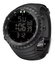 Relógio De Pulso Smael 1237 Esportivo Led Digital Militar Tático Preto
