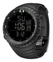Relógio De Pulso Smael 1237 Esportivo Led Digital Militar Tático Preto