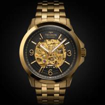 Relógio de Pulso Technos Masculino Automático Mecânico Esqueleto Redondo Prova Dágua 5 ATM Aço Inóx Casual Dourado Prata 8N24A Relógio de Pulso Technos Masculino Automático Mecânico Esqueleto Redondo Prova Dágua 5 ATM Aço Inóx Casual Dourado Prata 8N24A