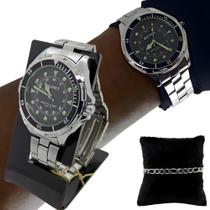 Relógio De Pulso Tecnet Relógio De Ponteiro Masculino Com Co