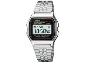 Relógio de Pulso Unissex Prata Casio Vintage Digital A159WA-N1DF