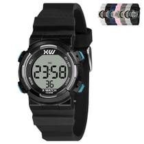 Relógio de Pulso X-W Jovem Digital Prova D Água Pulseira Silicone Rosa Cinza Branco Azul Preto XKPPD