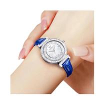 Relógio De Quartzo À Prova d'Água Para Mulheres Com Mostrador Luminoso De Diamante E Pulseira De Relógio De Quartzo À Prova d'Água Para Mulheres Com Mostrador Luminoso De Diamante E Pulseira De