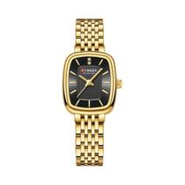 Relógio De Quartzo Dourado E Prateado Com Diamantes Para Mulheres, Relógio De Pulso Simples E
