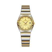 Relógio De Quartzo Feminino À Prova d'Água Em Aço Inoxidável Luminoso POEDAGAR Luxuoso, Moderno,