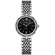 Relógio de Quartzo Feminino Casual Pulseira em Aço inoxidavel Impermeavel