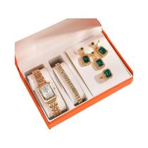 Relógio De Quartzo Feminino Com Mostrador Quadrado, Presente De Ação De Graças E Natal Relógio De Quartzo Feminino Com Mostrador Quadrado, Presente De Ação De Graças E Natal