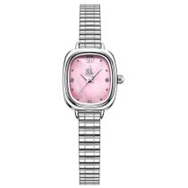 Relógio de quartzo feminino design quadrado moda classica em aço inoxidavel Relógio de quartzo feminino design quadrado moda classica em aço inoxidavel