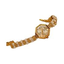 Relógio De Quartzo Feminino Retro Elegante Com Pulseira De Pérola, 30m À Prova d'Água, Presente