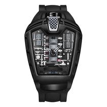 Relógio de quartzo genérico de silicone masculino esportivo 45 mm à prova d'água Relógio de quartzo genérico de silicone masculino esportivo 45 mm à prova d'água