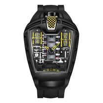 Relógio de quartzo genérico masculino esportivo de 45 mm resistente à água