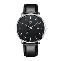 Relógio de quartzo impermeável minimalista CHEETAH preto Relógio de quartzo impermeável minimalista CHEETAH preto