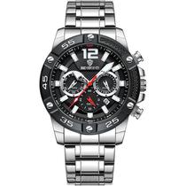 Relógio de quartzo luminoso impermeável masculino, marca binbond