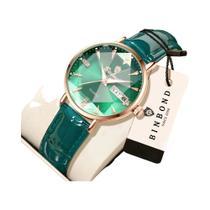Relógio De Quartzo Luxuoso À Prova d'Água Para Mulheres Com Display Luminoso De Data E Semana,