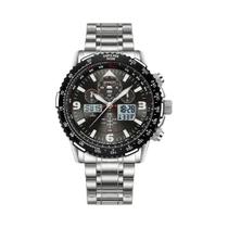 Relógio De Quartzo Masculino À Prova d'Água 5ATM Com Display Duplo Luminoso SANDA 2026, Cronômetro