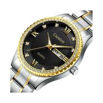 Relógio De Quartzo Masculino À Prova d'Água Com Luz Noturna E Calendário, Luxuoso Com Números