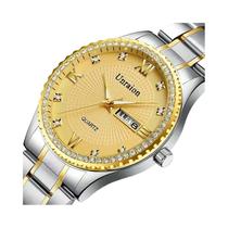 Relógio De Quartzo Masculino À Prova d'Água Com Luz Noturna E Calendário, Luxuoso Com Números