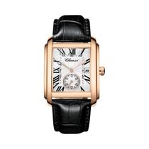 Relógio De Quartzo Masculino À Prova d'Água Com Pulseira De Couro CHENXI 8216, Mostrador Quadrado